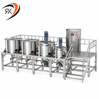 Homogénéisateur mélangeur industriel 500L de qualité alimentaire avec moteur ABB pour la production de détergents, produits chimiques de nettoyage, shampoings, savons liquides et produits cosmétiques 2026