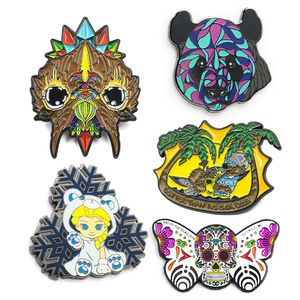 High Quality Custom Metal Logo Lapel Enamel <b>Pins</b> Feng Shui Design Custom <b>Badge</b> Antique/Modern Includes Backing Card - Product Image 1
