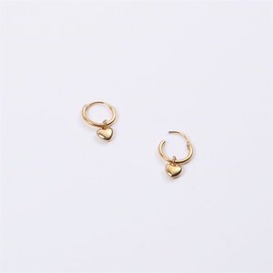 Nuevos Aretes de Aro con Forma de Corazón, Elegantes y Delicados, Chapados en Oro de 18K, Regalo para Bodas y Fiestas Coreanas - Product Image 5