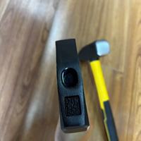 Marteau de mécanicien en acier au carbone 45, qualité industrielle, manche TPR, outil de frappe pour la construction, l'atelier et l'entretien