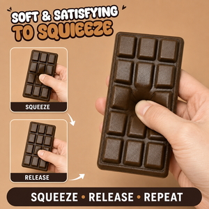 Juguete Blandito con Forma de Barra de Chocolate de 15.5cm, Juguete Antiestrés Suave para Apretar, 3 Colores para Recuerdos de Fiesta - Product Image 3