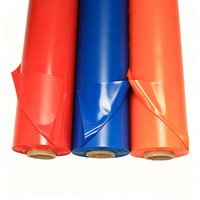Rouleau de film plastique PVC flexible anti-déchirure, imperméable, coloré, transparent, matière première PVC pour la lamination de vêtements