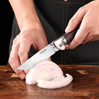 Couteau pliant d'extérieur SBO ZD02, lame 3Cr13 polie miroir, manche en bois de aile de poulet, pour fruits, camping, portable, de poche, 23 cm, garantie 1 an