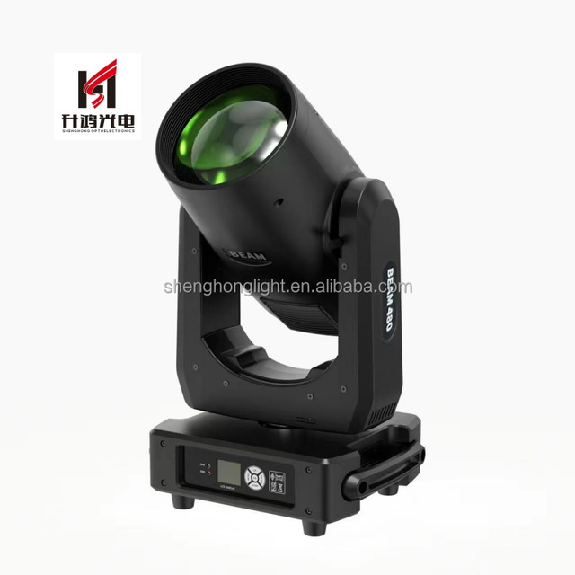 480W RGBW LED Moving Beam Head Light Sharpy Lighting 14-Color CTO Mixing DMX512 Control 50000-Hour Lifespan Stage Effect KTV