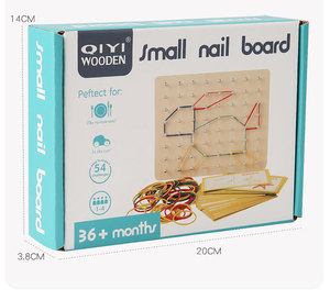 CE CPC Montessori Géoboard de géométrie, Planche à clous éducative, Jouet de puzzle <span class=keywords><strong>math</strong></span>ématique créatif pour enfants de CP et CE1, pour l'apprentissage précoce <span class=keywords><strong>en</strong></span> classe - Product Image 2