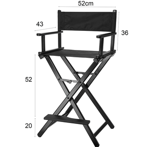 Portátil plegable luz metal de peso salón de maquillaje artista hacer al aire libre director sillas venta al por mayor MOQ bajo - Product Image 5