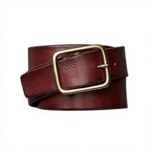 Fashionable 100% Leather <b>Vintage</b> Pin Buckle Steel Durable Eco-Friendly Waterproof Heavy Duty Men's <b>Belt</b> 3.8 CM Width 138 CM - Product Image 5