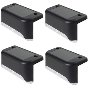 Capteur de mur solaire LED étanche haute luminosité, adapté aux extérieurs de maison, lumière blanche chaude, éclairage de <span class=keywords><strong>jardin</strong></span> certifié - Product Image 1
