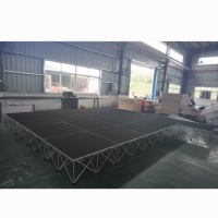 Plataforma de Escenario Portátil Modular Telescópica de Aleación de Aluminio Ligera, con Certificación CE, Fácil de Montar y Desmontar