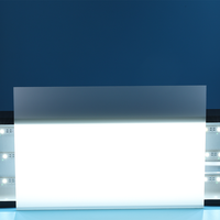 Feuille de panneau de diffuseur de PC de Transmission élevée de lumière LED panneau d'ombre de lampe d'éclairage de couverture