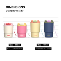 Lot de gobelets isothermes en acier inoxydable à motif floral, tasses de voyage sans BPA, idéales pour elle et lui