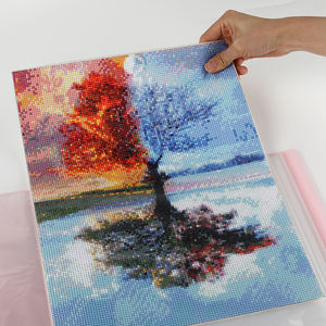 Nouveau produit : Classeur vertical transparent pour produits finis de peinture diamant format <span class=keywords><strong>A4</strong></span>, avec pochettes d'insertion pour documents et informations - Product Image 5