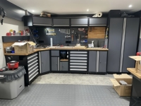Armoires à outils modulaires robustes pour garage, en acier laminé à froid, capacité de charge de 500 kg, finition en poudre époxy, verrouillage à 3 points