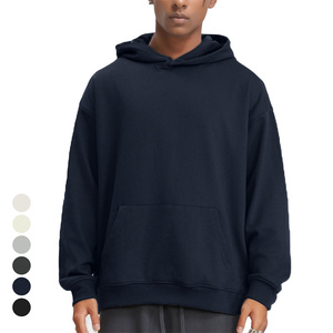 Pull de haute qualité Logo personnalisé unisexe coton polyester sweat en vrac lourd épais blanc plaine polaire sweats à capuche