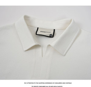 <span class=keywords><strong>Maglia</strong></span> da <span class=keywords><strong>uomo</strong></span> in jersey di ananas da 230g, vestibilità ampia, con collo a V e abbottonatura - Product Image 6