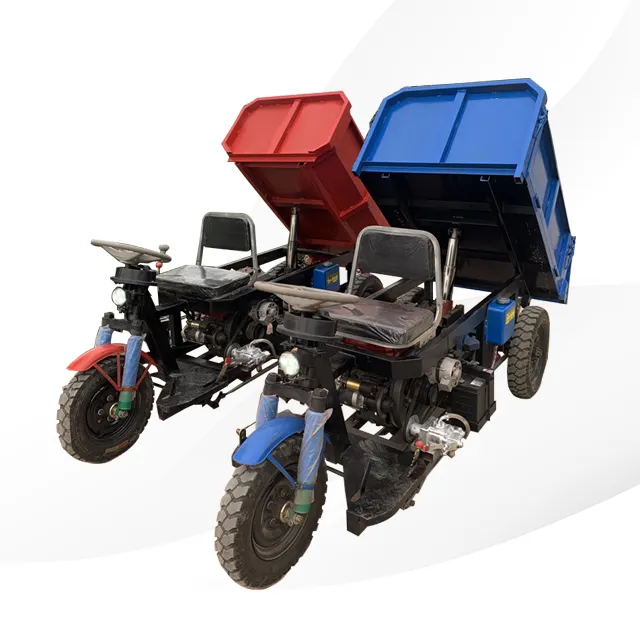 BR-3000 Tricycle Three Wheel Cargo Motorcycle Construction Dumper mini dumper