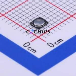 1TS016B-1900-0450-CT Tactile Switch SMD,2.6x3mm Switch Single Pole Single Throw Round Button 1.9N Vertical Mount - Product Image 1