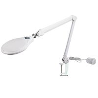 Lampe Loupe LED avec Pince de Fixation et Cache-Lentille, Bras Réglable 3,5X, Loupe Esthétique pour Réparation Esthétique et Lecture
