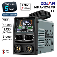 ZOJAN avec écran LCD Anti-adhésif Arc Force pour usage domestique et projets de bricolage Machine à souder MMA-125LCD portable