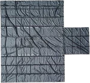 Bâche de bois de camion à plat de 14 <span class=keywords><strong>oz</strong></span> avec chute de 8 pieds Bâche imperméable de 24 'X 27' avec 3 rangées d'anneaux en "D" pour remorques pour protéger la cargaison - Product Image 6