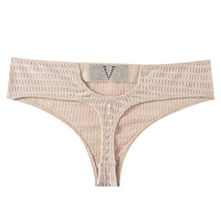 Celana dalam G-String renda pinggang tinggi untuk wanita celana dalam renda wanita seksi t-back bernapas Thong Thong berlian imitasi tipis 0721