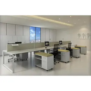 Office Modular Cubicle Workstation Office L Shape Staff Work Table
