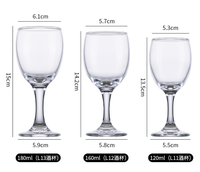 Verres à vin blanc transparents de haute qualité à long pied avec logo personnalisé, style européen, pour bars et soirées