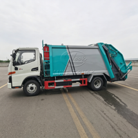 Camion Compacteur de Déchets JAC Junling V3 à Compression Directe d'Usine, Petit Camion Compacteur de Déchets de 5-7 m³, Hydraulique Automatique