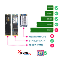 TISHRIC Doble Puerto M.2 a Sata 22PIN Tarjeta adaptadora 6Gbps Interfaz de salida Doble disco M 2 SATA SSD a SATA