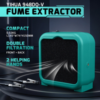 Extracteur de fumées de soudure YIHUA 948DQ-V avec pince flexible et système de double filtration