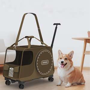 ऑक्फोर्ड एब्स चार-पहिया फोल्डेबल इको-फ्रेंडली पालतू ट्राली स्टलर जिपर को बंद करने के लिए 15 किलोग्राम क्षमता सार्वभौमिक फिट - Product Image 2