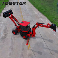 Minicargadora Agrícola Tobeter con Retroexcavadora, Capacidad de Cucharón de 1M3, Alta Eficiencia Operativa