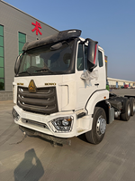 Camion tracteur d'occasion Euro 2 Diesel LHD Sinotruk Howo NX 6x4 371HP 10 roues avec caméra arrière, moteur Weichai, capacité de charge 31-40T