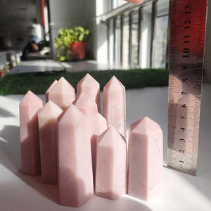 Bacchetta di cristallo opale <span class=keywords><strong>rosa</strong></span> della torre di <span class=keywords><strong>Chakra</strong></span> del <span class=keywords><strong>quarzo</strong></span> della pietra della decorazione dei mestieri di cristallo curativi all'ingrosso - Product Image 6