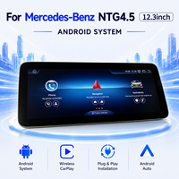 Système Android 12,3 pouces avec CarPlay sans fil et Android Auto pour Mercedes-Benz NTG4.5 2011-2016, navigation HD, écran tactile IPS, MTK