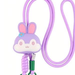 Cordon de téléphone personnalisé en silicone 3D avec poupée de dessin animé, sangle de poignet anti-perte, accessoires pour <span class=keywords><strong>iPhone</strong></span> - Product Image 3