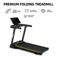 Treadmill Lipat Elektrik Portabel Grosir 1.25HP Motor DC Layar LED Mesin Jogging untuk Olahraga di Rumah dan Kantor