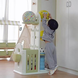 Estante de almacenamiento seguro para gabinetes de niños para organizar equipo de baloncesto y fútbol para sala de estar dormitorio comedor gabinete de uso al aire libre - Product Image 3