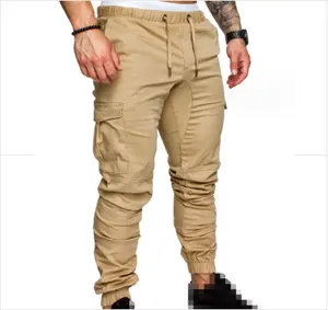 Sonbahar erkek pantolon Hip Hop Harem Joggers pantolon yeni erkek pantolon erkek Joggers katı çok cep pantolon Sweatpants M-4XL