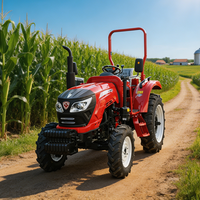 Innovi Produsen Terkemuka Traktor Mini Diesel 50HP 4x4 Multiguna untuk Kebun dan Kebun Buah, Dilengkapi Gearbox dan Pompa, Bersertifikasi CE EPA, Garansi 1 Tahun