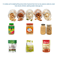 Ensacheuse automatique 5kg 1kg 500g pour granulés, céréales, sel, riz, légumineuses, graines, noix, machine de pesage et d'emballage de granulés