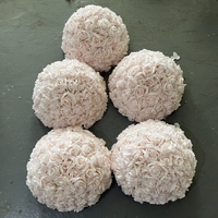 Boule de table romantique en soie rose, pièce maîtresse, boule de 40cm 60cm 70cm pour décoration d'intérieur de mariage, nouveauté