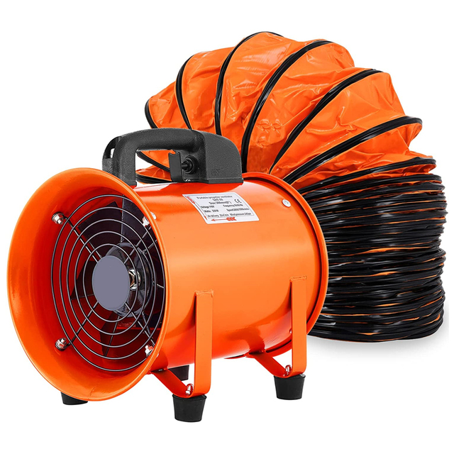 350mm Air Blower Portable Propeller Ventilation Duct Fan Axial Flow Fan AC JK