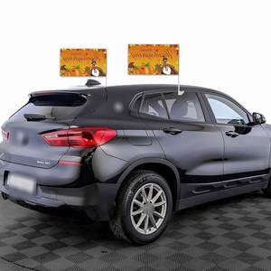 Happy Thanksgiving Car Window <b>Flag</b> 30x45CM with 45CM Plastic <b>Pole</b> Display Accessory - Product Image 6
