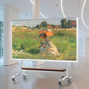 In acciaio inox <span class=keywords><strong>TV</strong></span> carrello Mobile casa espositivo Art piano in piedi <span class=keywords><strong>carrelli</strong></span> <span class=keywords><strong>TV</strong></span> Trolley per 50/55/65/75/85/100/110 pollici - Product Image 3