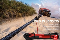 Hyropes gros nylon synthétique tressé corde cinétique véhicule récupération remorquage corde pour camion