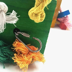 ZMaker nouveau bois coton perroquets aras morsure oiseau perroquet jouet en bois Multicolore oiseau perroquet jouet à mâcher - Product Image 4