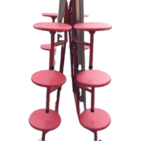 Ensemble de tables et chaises pliantes de jardin pour 12 personnes, tables et chaises de cantine scolaire en acier, salle à manger
