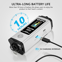 Amplificateur intra-auriculaire personnel Debra EMPX Active Battery ultra-compact, étanche, en métal, pour la scène, les églises et les spectacles