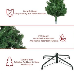 <span class=keywords><strong>Albero</strong></span> di Natale a spina di pesce innevato Lush 1,5-2,7 m, con coni di abete naturale e bacche rosse, decorazione festiva per la casa, alta qualità, autoportante - Product Image 5